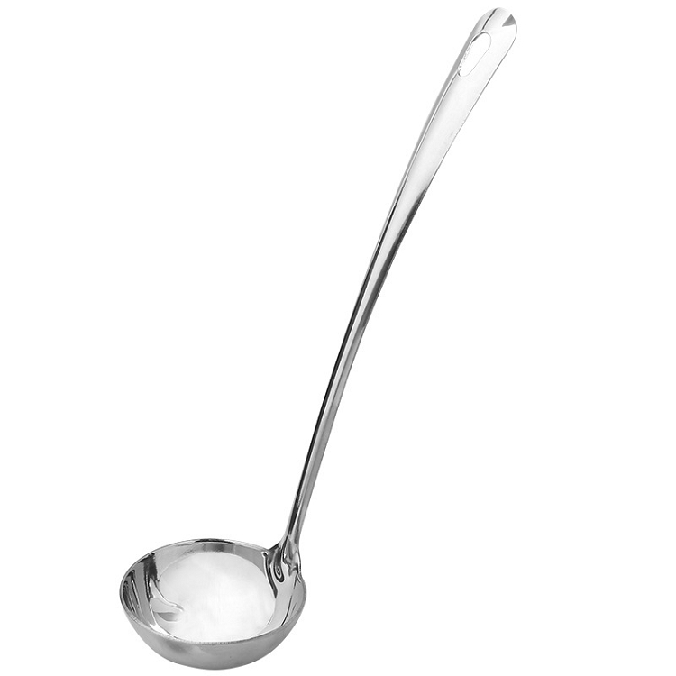 Thickened stainless steel ladle kitchen utensils cooking pot soup stirring ladle removable fondue ladle